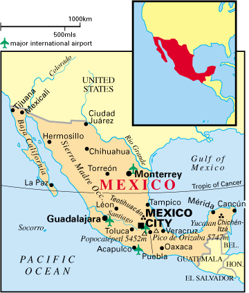 mexico map